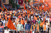 Saffron surge in Mangaluru; colourful procession adds gaiety